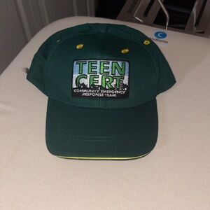 Green Teen CERT Kids Cap